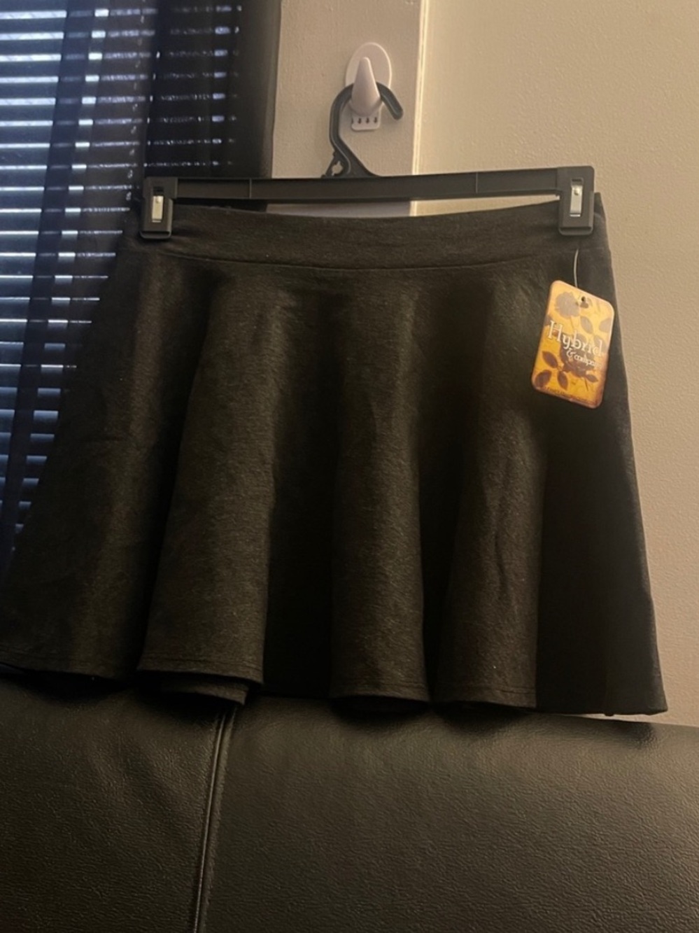 Hybrid & Company Smoke Gray Women’s Circle Skater Skirt Size Medium NWT